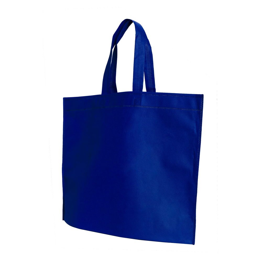 Bolsa ecológica sellada con asas, con fuelle solo inferior.