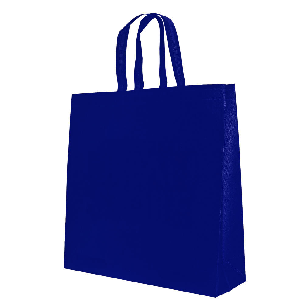 Bolsa ecológica sellada con asas, con fuelle lateral e inferior.