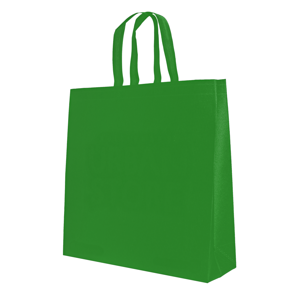 Bolsa ecológica sellada con asas, con fuelle lateral e inferior.