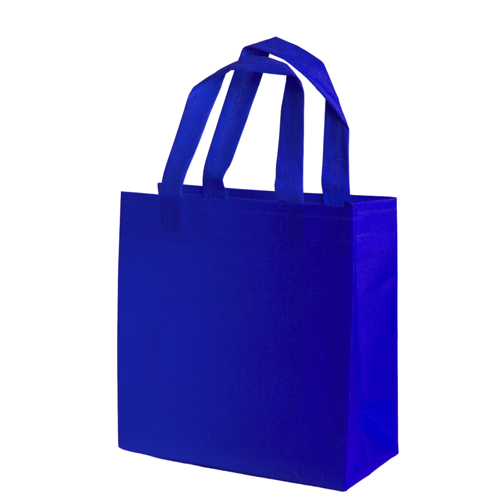 Bolsa ecológica sellada con asas, con fuelle lateral e inferior.